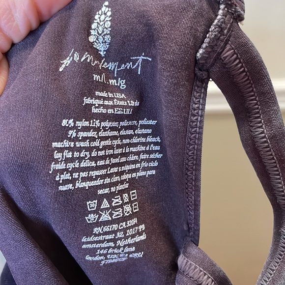 NWOT Free People Good Karma Onesie in Washed Black Women’s Size M/L - Picture 14 of 14